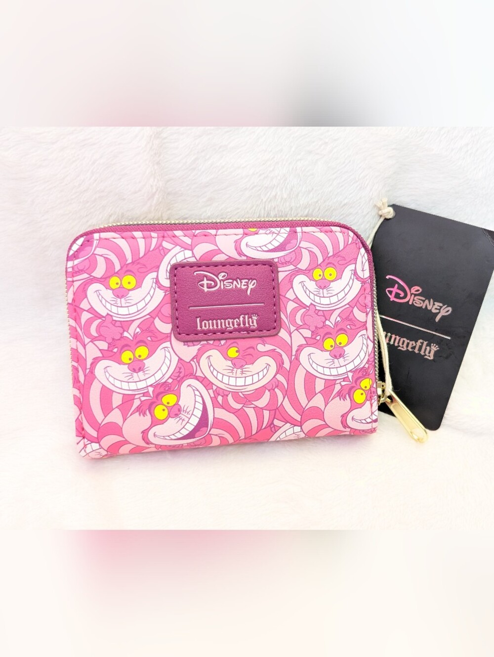 Loungefly Disney Alice In Wonderland Cheshire Cat Mini Zipper Wallet  nwt
